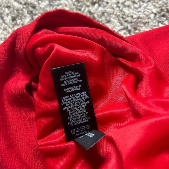 Express Red A-line Dress with Elastic Waist and Lined Skirt Size XS Party Formal - Picture 4 of 4